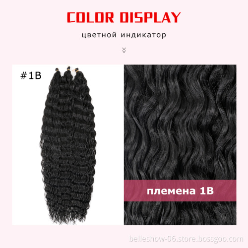 Xin Si deep wavy indian hair big curl weft closure deep wavy crochet braiding for women wavy deep wave wet